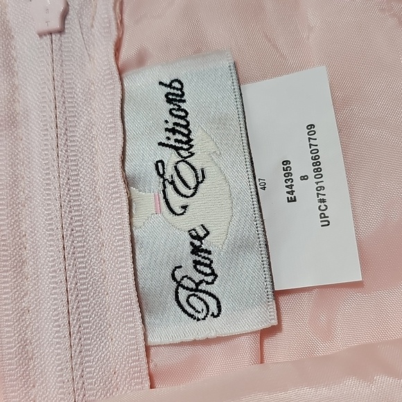 Rare Editions Girls Pink Lace Formal Dress Size 8 Sleeveless Embellished Sheer - Picture 5 of 9